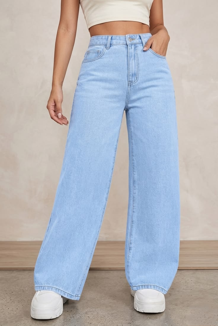 Relaxed Fit High Rise Jeans || Woman Jean's || Women Baggy Jeans